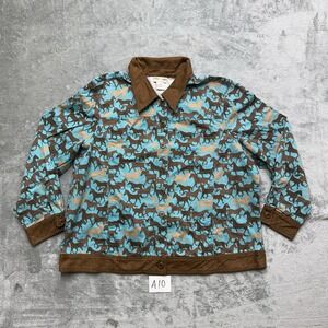 Toffee Apple Jacket Shacket All over Horse Print Women's XXL Cowgirl Pockets